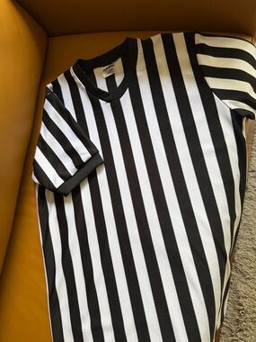 McDavid Referee Black & White Striped Shirt